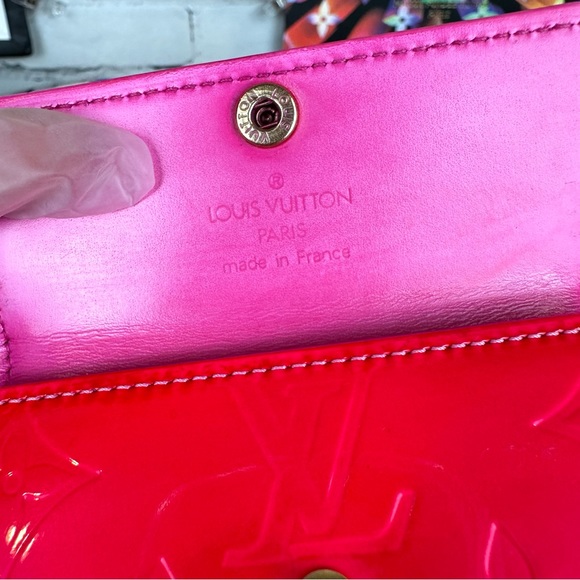 Louis Vuitton pink vernis leather ludlow card holder coin case - Picture 8 of 16